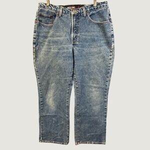 Vintage Limited Jeans Womens Medium Wash Straight Leg High Rise Denim Blue 14S